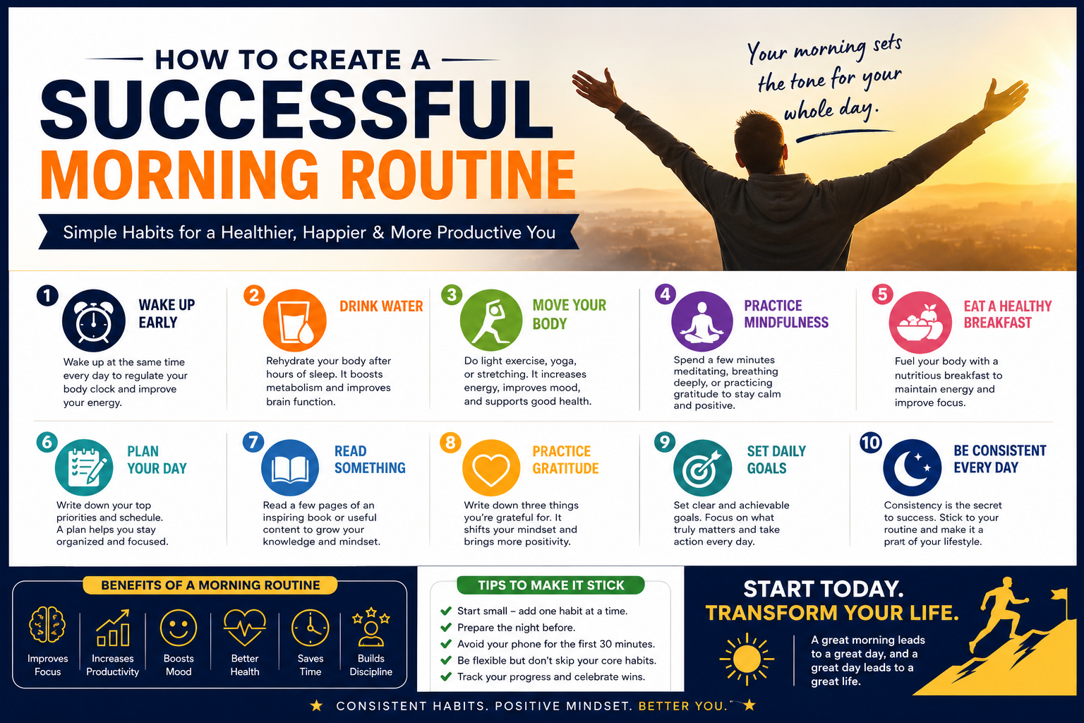 How to Create a Successful Morning Routine Simple Habits for a Healthier and More Productive Day