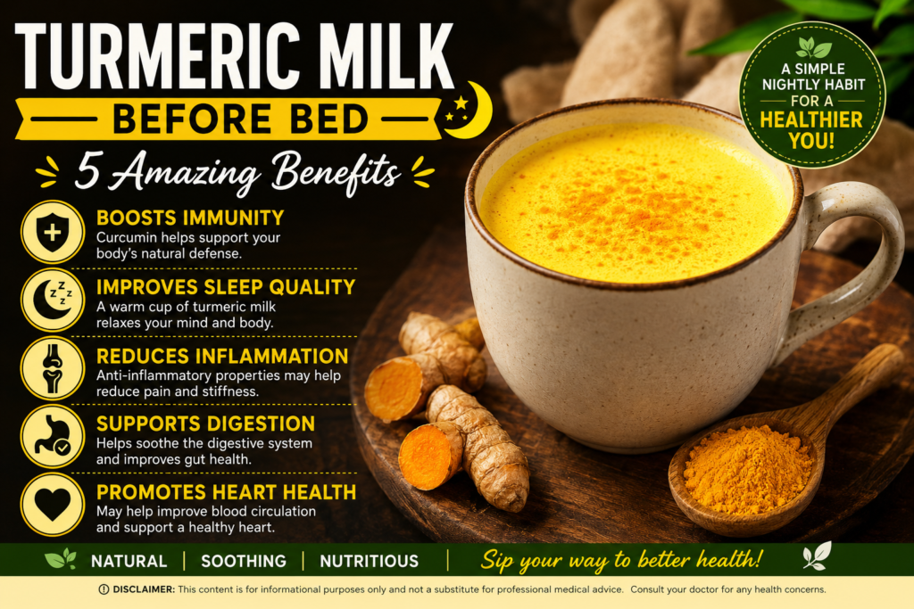 5 Potential Benefits of Turmeric Milk Before Bed Is It Good for You