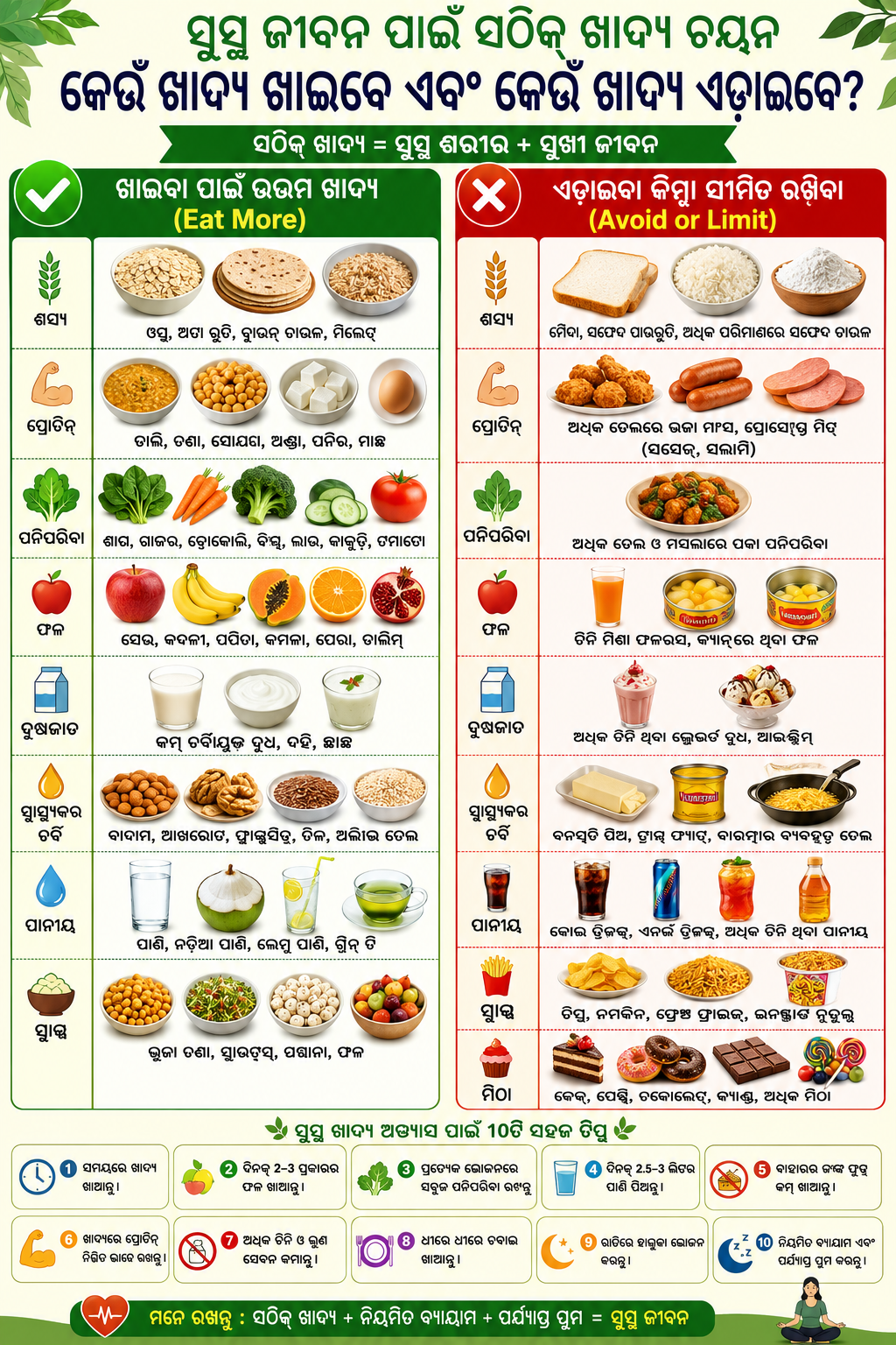 Best Diet Plan for a Healthy Lifestyle | ସୁସ୍ଥ ଜୀବନ ପାଇଁ ସମ୍ପୂର୍ଣ୍ଣ ଡାଏଟ୍ ଗାଇଡ୍ 2026