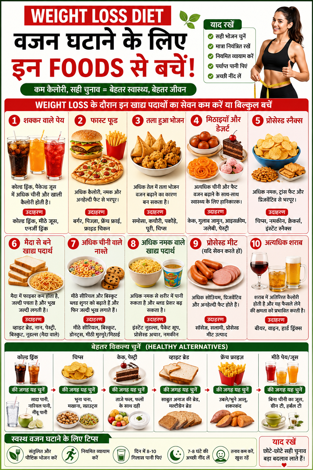 वजन घटाने के लिए सबसे असरदार हेल्दी फूड्स