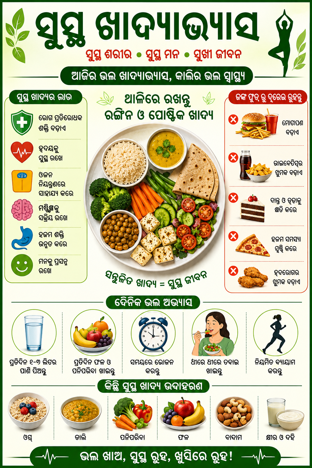 ସୁସ୍ଥ ଖାଦ୍ୟାଭ୍ୟାସ ଦ୍ୱାରା ସମଗ୍ର ସ୍ୱାସ୍ଥ୍ୟର ଉନ୍ନତି – ଏକ ସମ୍ପୂର୍ଣ୍ଣ ଗାଇଡ୍