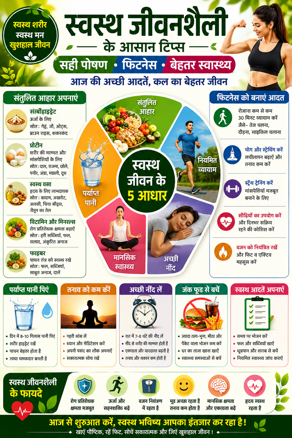 स्वस्थ जीवनशैली के आसान टिप्स सही पोषण
