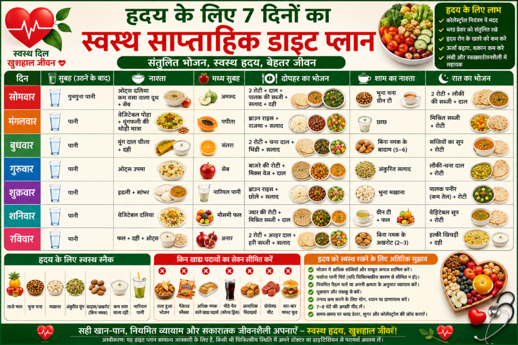 हृदय को स्वस्थ रखने वाली डाइट
