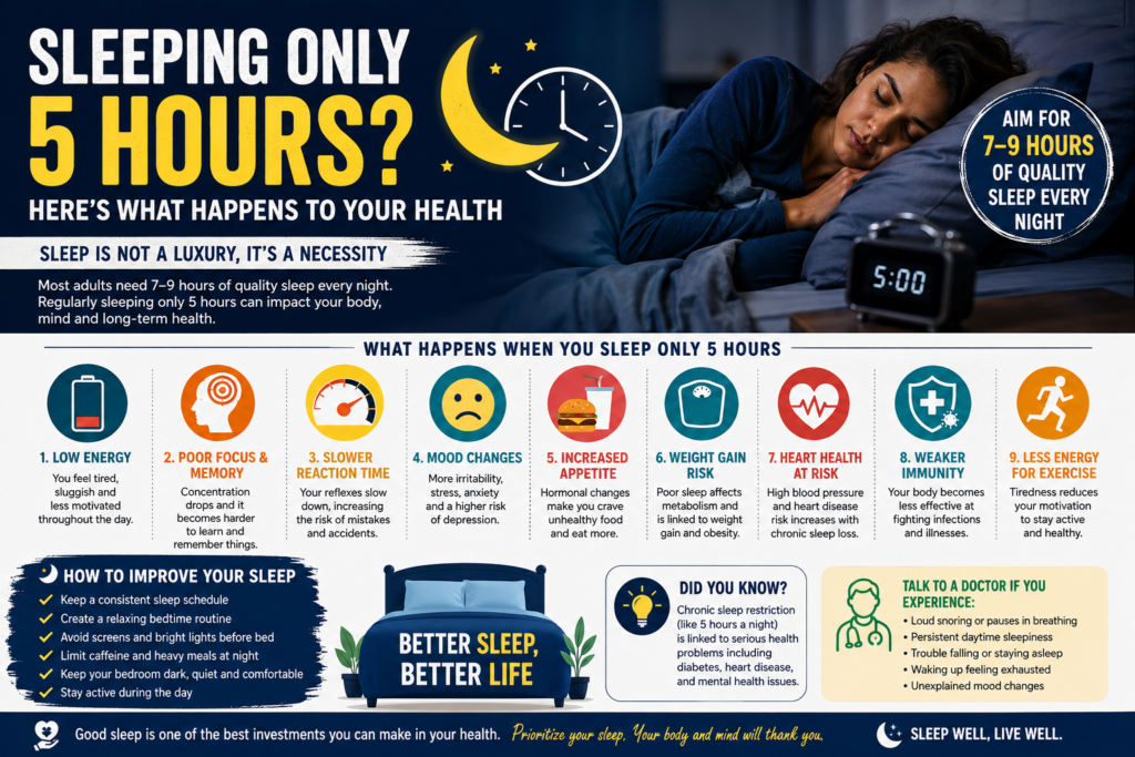 Sleeping Only 5 Hours What It Does to Your Health